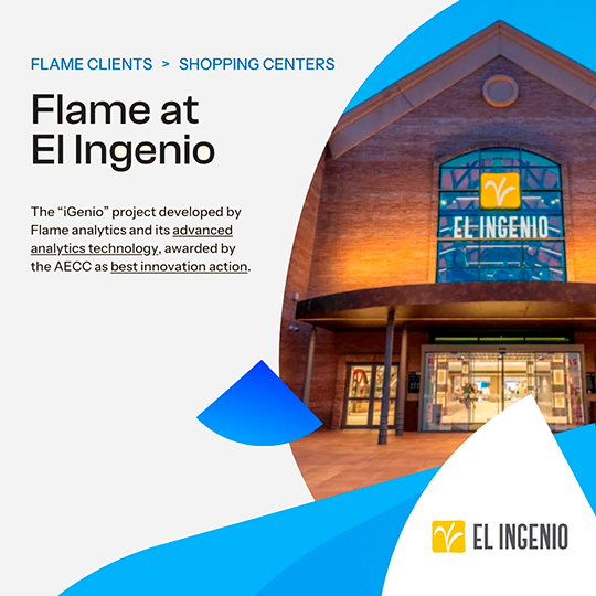 Case study at El Ingenio Shopping Center: The award-winning "iGenio" project using advanced technology by Flame Analytics