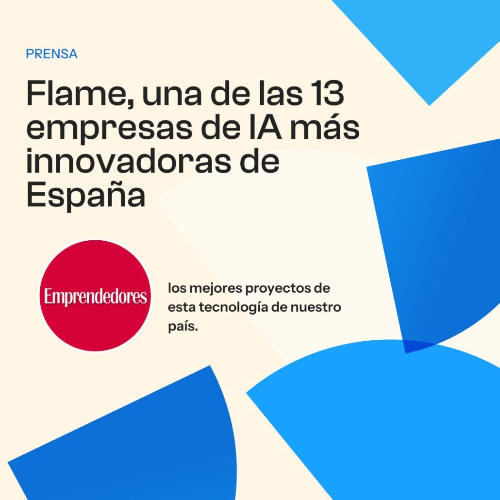 Flame Analytics, seleccionada como una de las 13 empresas de IA más innovadoras de España