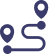 Customer journey route mapping icon